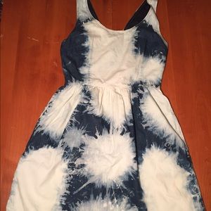 American Eagle Navy Tie-Die Dress